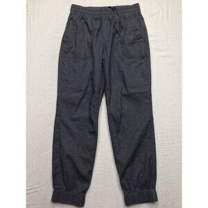 PRANA Mantra Hemp Jogger Women XS (30x26) Charcoal Gray Drawstring Elastic Cuff